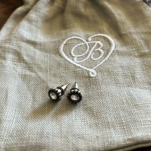 Brighton Small round CZ stud earrings